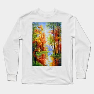 Autumn pond Long Sleeve T-Shirt